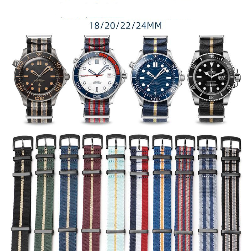 Nylon Nato Strap - Высококачественный нейлоновый ремешок для часов OMEGA