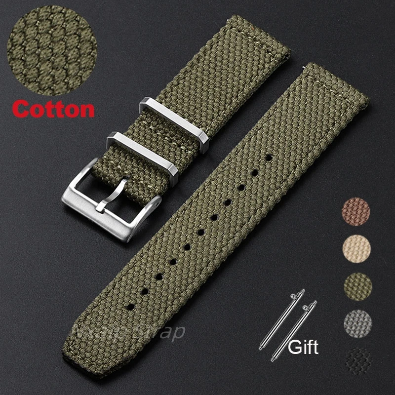 Nylon Nato Strap - Нейлоновый хлопковый ремешок для часов 20