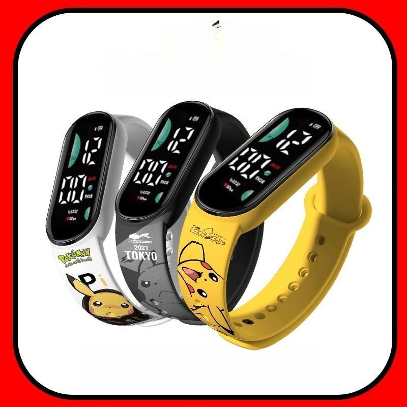 Accessories With Watch - Цифровые часы с рисунком персонажей Pokémon,