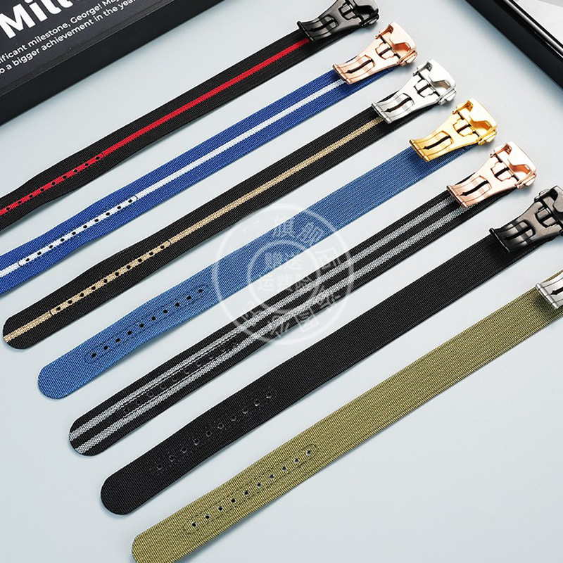 Новый дизайн, встроенный холщо – обзор и цена Nylon Nato Strap