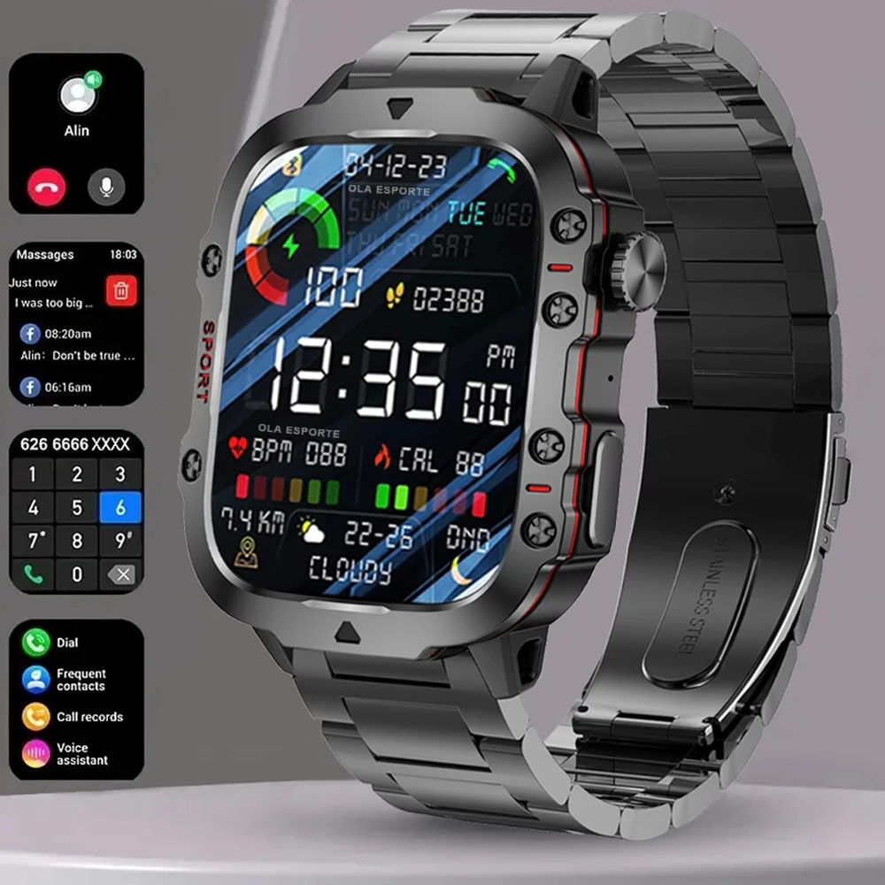 2025 Новые военные умные часы  – обзор и цена Smartwatch Face